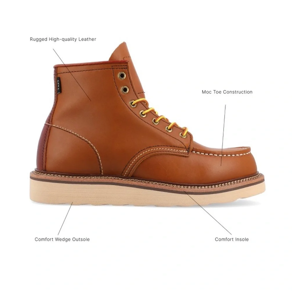 NIB! TAFT 365 Men's Model 002 Moc-toe Boot, Honey - Picture 7 of 10